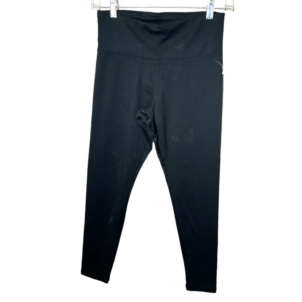 NWT Jockey Deep Black High Waist Moisture Wicking Interlock 7/8 Legging, Size S